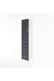 Hyperion Dolap 2 Raflı 5 Çekmeceli Tek Askılı 44x44x221 - S61M110V2B