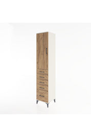 Hyperion Dolap 2 Raflı 5 Çekmeceli Tek Askılı 44x44x221 - S61M110V3B