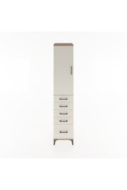 Hyperion Dolap 2 Raflı 5 Çekmeceli Tek Askılı 44x44x221 - S61M110V7B