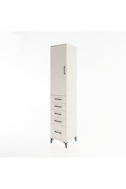 Hyperion Dolap 3 Raflı 5 Çekmeceli Tek Kapaklı 44x44x221 - S61M111V1B