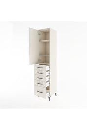 Hyperion Dolap 3 Raflı 5 Çekmeceli Tek Kapaklı 44x44x221 - S61M111V1B