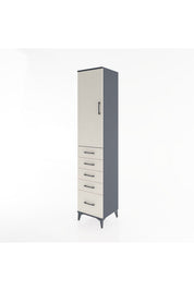 Hyperion Dolap 3 Raflı 5 Çekmeceli Tek Kapaklı 44x44x221 - S61M111V4B
