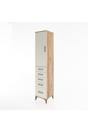 Hyperion Dolap 3 Raflı 5 Çekmeceli Tek Kapaklı 44x44x221 - S61M111V7B