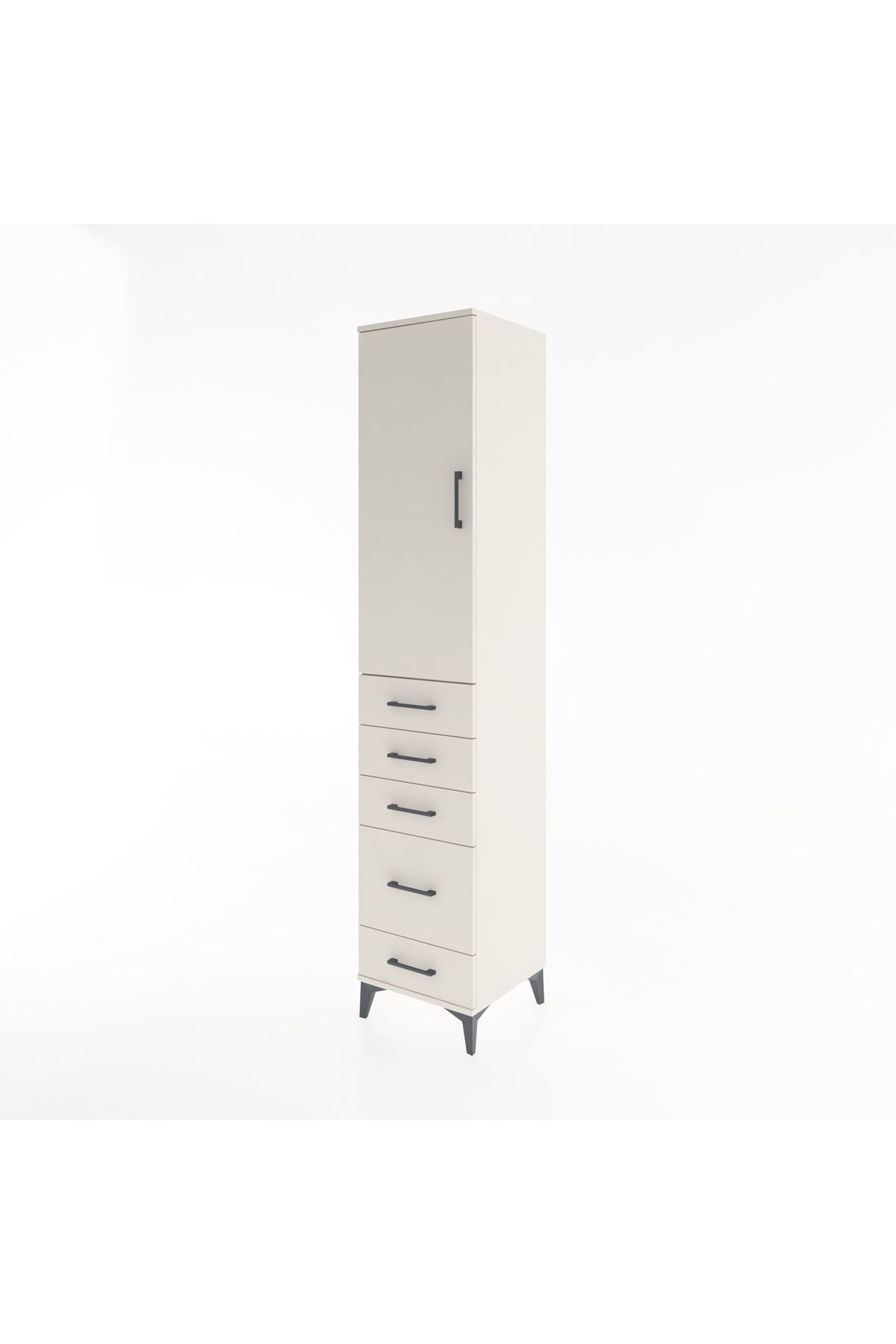 Hyperion Dolap 2 Raflı 5 Çekmeceli Tek Askılı 44x44x221 - S61M112V1B
