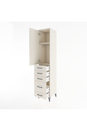Hyperion Dolap 2 Raflı 5 Çekmeceli Tek Askılı 44x44x221 - S61M112V1B
