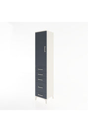 Hyperion Dolap 2 Raflı 5 Çekmeceli Tek Askılı 44x44x221 - S61M112V2B