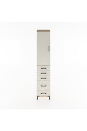 Hyperion Dolap 2 Raflı 5 Çekmeceli Tek Askılı 44x44x221 - S61M112V7B