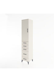 Hyperion Dolap 3 Raflı 5 Çekmeceli Tek Kapaklı 44x44x221 - S61M113V1B
