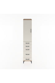Hyperion Dolap 3 Raflı 5 Çekmeceli Tek Kapaklı 44x44x221 - S61M113V7B