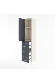 Hyperion Dolap 2 Raflı 5 Çekmeceli Tek Askılı 44x44x221 - S61M114V2B