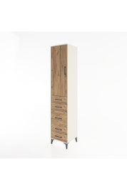 Hyperion Dolap 2 Raflı 5 Çekmeceli Tek Askılı 44x44x221 - S61M114V3B