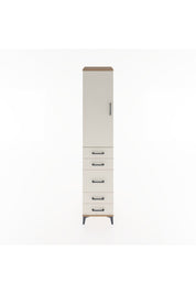 Hyperion Dolap 2 Raflı 5 Çekmeceli Tek Askılı 44x44x221 - S61M114V7B