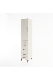 Hyperion Dolap 3 Raflı 5 Çekmeceli Tek Kapaklı 44x44x221 - S61M115V1B