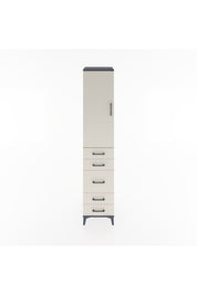 Hyperion Dolap 3 Raflı 5 Çekmeceli Tek Kapaklı 44x44x221 - S61M115V4B