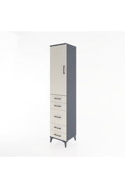 Hyperion Dolap 3 Raflı 5 Çekmeceli Tek Kapaklı 44x44x221 - S61M115V4B