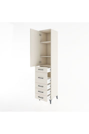 Hyperion Dolap 3 Raflı 5 Çekmeceli Tek Kapaklı 44x44x221 - S61M117V1B