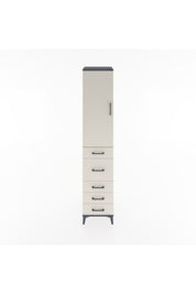 Hyperion Dolap 3 Raflı 5 Çekmeceli Tek Kapaklı 44x44x221 - S61M117V4B