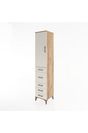 Hyperion Dolap 3 Raflı 5 Çekmeceli Tek Kapaklı 44x44x221 - S61M117V7B