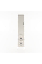 Hyperion Dolap 3 Raflı 5 Çekmeceli Tek Kapaklı 44x44x221 - S61M119V1B