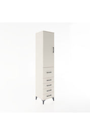 Hyperion Dolap 3 Raflı 5 Çekmeceli Tek Kapaklı 44x44x221 - S61M119V1B