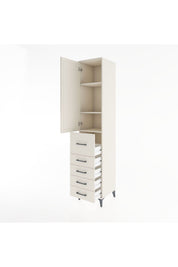 Hyperion Dolap 3 Raflı 5 Çekmeceli Tek Kapaklı 44x44x221 - S61M119V1B