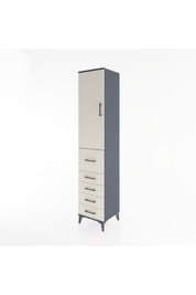Hyperion Dolap 3 Raflı 5 Çekmeceli Tek Kapaklı 44x44x221 - S61M119V4B