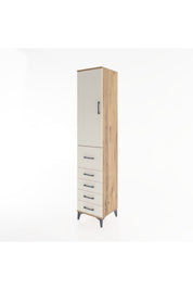 Hyperion Dolap 3 Raflı 5 Çekmeceli Tek Kapaklı 44x44x221 - S61M119V7B