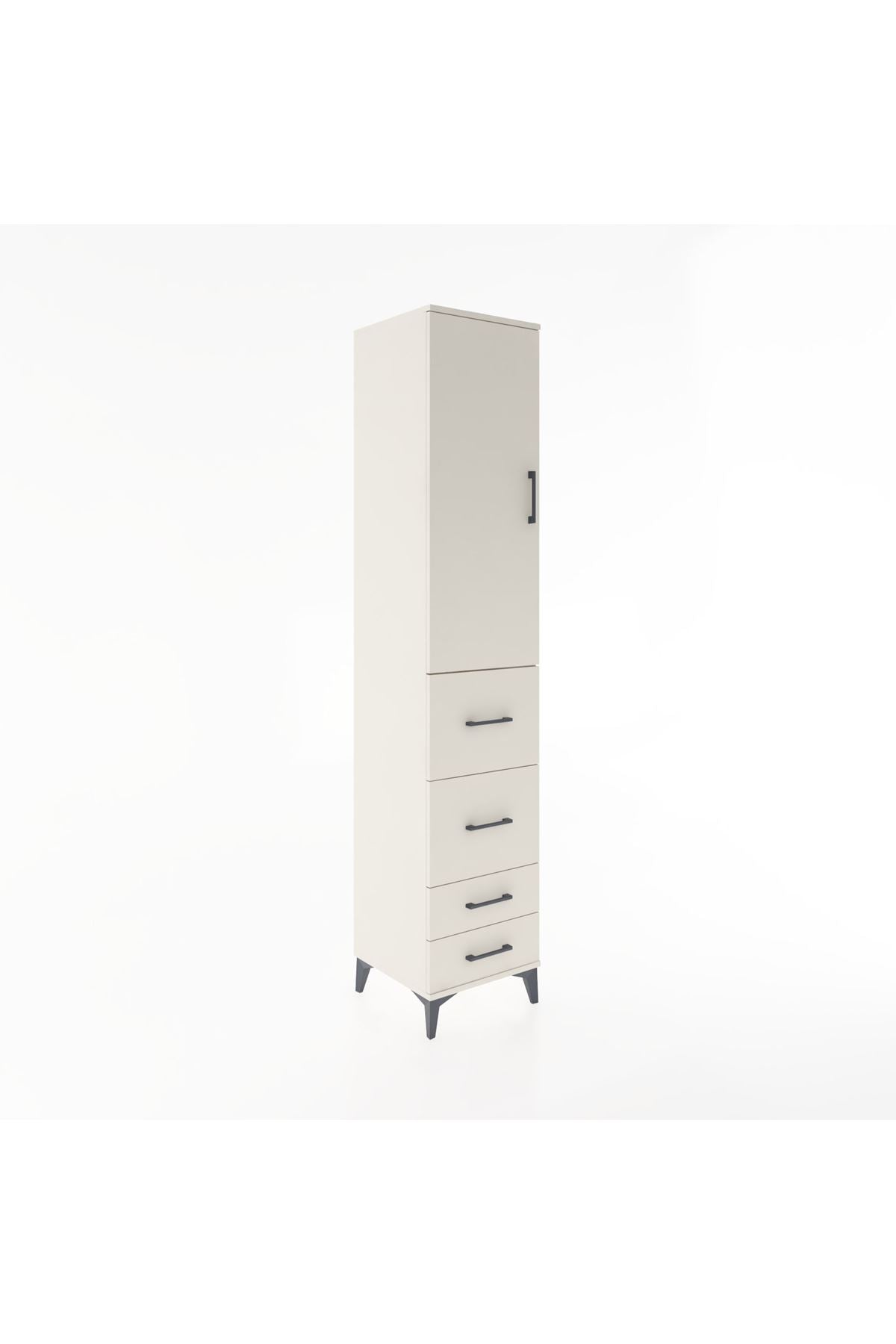 Hyperion Dolap 2 Raflı 4 Çekmeceli Tek Askılı 44x44x221 - S61M120V1B