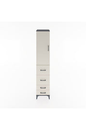 Hyperion Dolap 2 Raflı 4 Çekmeceli Tek Askılı 44x44x221 - S61M120V4B