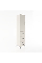Hyperion Dolap 3 Raflı 4 Çekmeceli Tek Kapaklı 44x44x221 - S61M121V1B