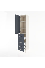 Hyperion Dolap 3 Raflı 4 Çekmeceli Tek Kapaklı 44x44x221 - S61M121V2B