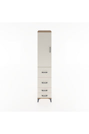 Hyperion Dolap 3 Raflı 4 Çekmeceli Tek Kapaklı 44x44x221 - S61M121V7B