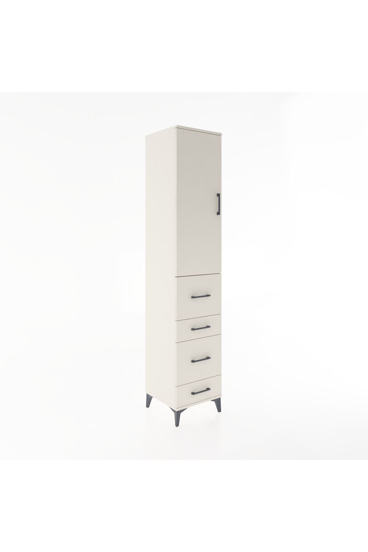 Hyperion Dolap 2 Raflı 4 Çekmeceli Tek Askılı 44x44x221 - S61M124V1B