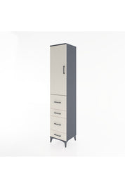 Hyperion Dolap 2 Raflı 4 Çekmeceli Tek Askılı 44x44x221 - S61M124V4B