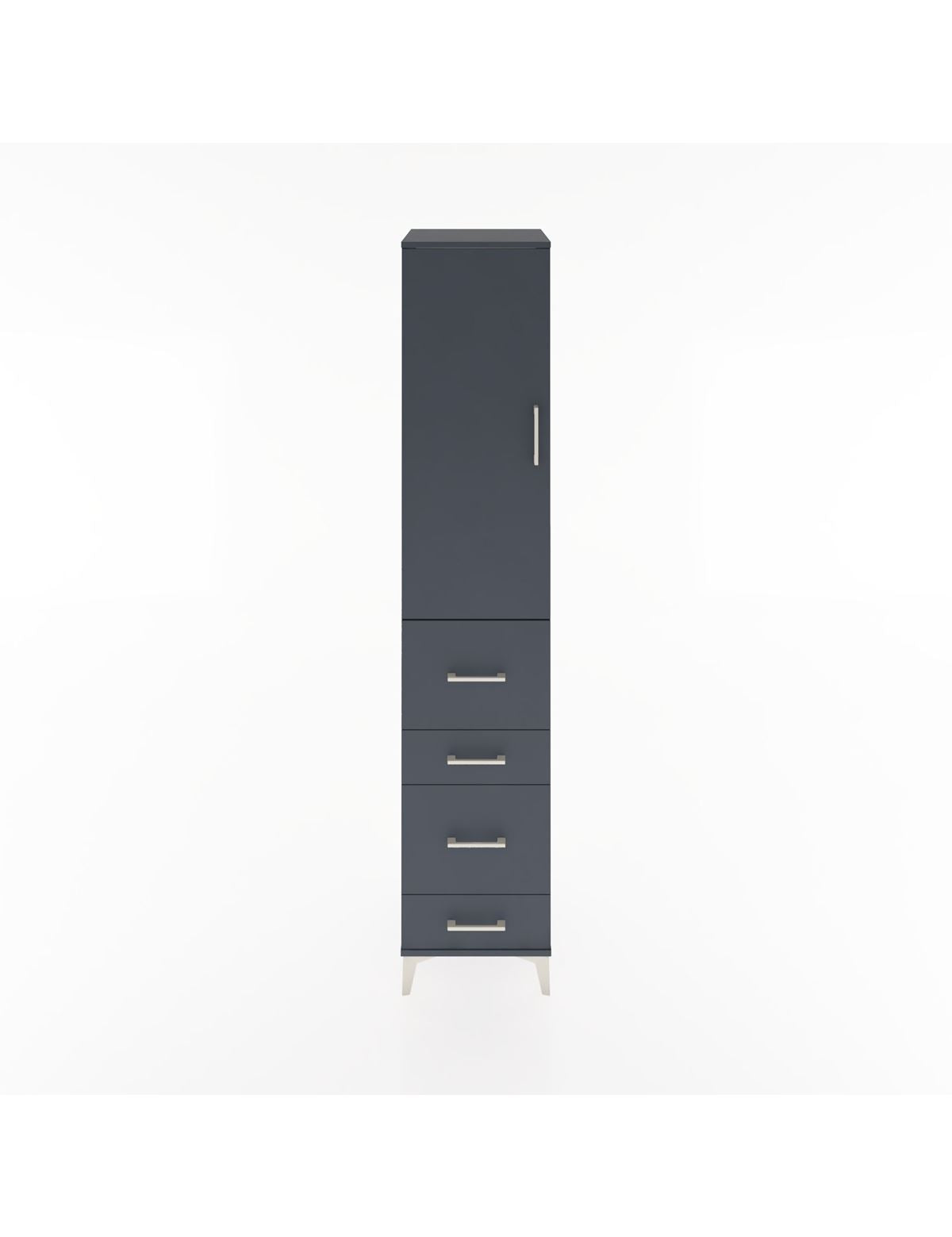 Hyperion Dolap 2 Raflı 4 Çekmeceli Tek Askılı 44x44x221 - S61M124V5B