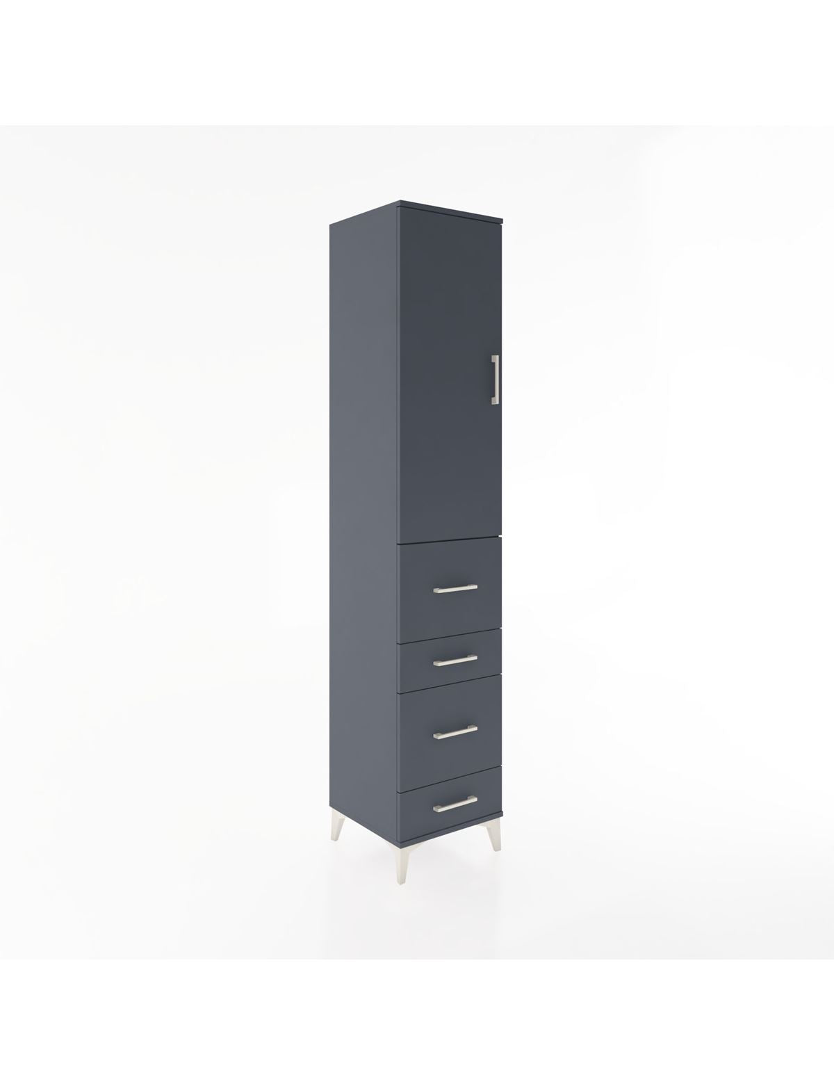 Hyperion Dolap 2 Raflı 4 Çekmeceli Tek Askılı 44x44x221 - S61M124V5B