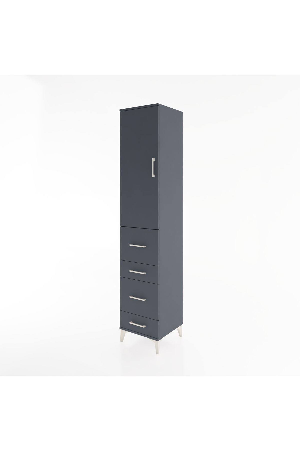 Hyperion Dolap 2 Raflı 4 Çekmeceli Tek Askılı 44x44x221 - S61M124V5B