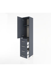 Hyperion Dolap 2 Raflı 4 Çekmeceli Tek Askılı 44x44x221 - S61M124V5B
