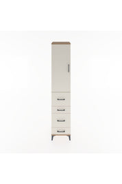 Hyperion Dolap 2 Raflı 4 Çekmeceli Tek Askılı 44x44x221 - S61M124V7B