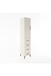 Hyperion Dolap 3 Raflı 4 Çekmeceli Tek Kapaklı 44x44x221 - S61M125V1B