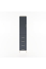 Hyperion Dolap 3 Raflı 4 Çekmeceli Tek Kapaklı 44x44x221 - S61M125V2B