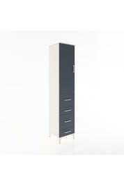 Hyperion Dolap 3 Raflı 4 Çekmeceli Tek Kapaklı 44x44x221 - S61M125V2B
