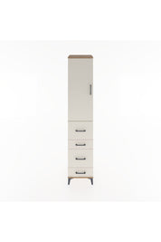 Hyperion Dolap 3 Raflı 4 Çekmeceli Tek Kapaklı 44x44x221 - S61M125V7B