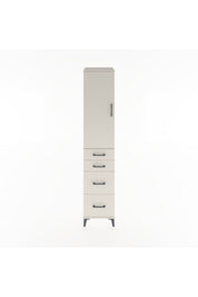 Hyperion Dolap 3 Raflı 4 Çekmeceli Tek Kapaklı 44x44x221 - S61M127V1B
