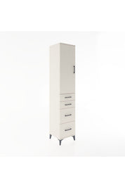 Hyperion Dolap 3 Raflı 4 Çekmeceli Tek Kapaklı 44x44x221 - S61M127V1B