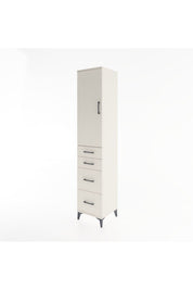 Hyperion Dolap 3 Raflı 4 Çekmeceli Tek Kapaklı 44x44x221 - S61M127V1B