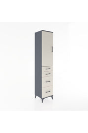 Hyperion Dolap 3 Raflı 4 Çekmeceli Tek Kapaklı 44x44x221 - S61M127V4B
