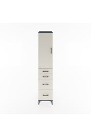 Hyperion Dolap 3 Raflı 4 Çekmeceli Tek Kapaklı 44x44x221 - S61M127V4B
