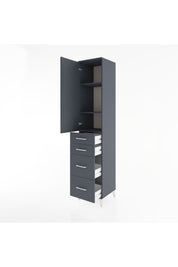 Hyperion Dolap 3 Raflı 4 Çekmeceli Tek Kapaklı 44x44x221 - S61M127V5B