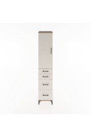 Hyperion Dolap 3 Raflı 4 Çekmeceli Tek Kapaklı 44x44x221 - S61M127V7B
